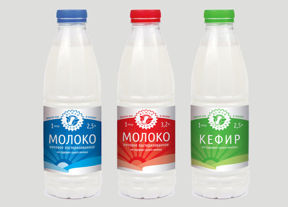 этикетка молока